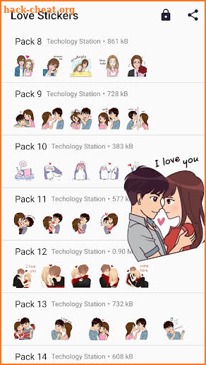 Love Sticker 2021 : Love Stickers WAStickerapps screenshot
