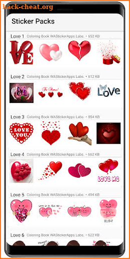 Love Stickers 2020 ❤️ WAStickerApps Love screenshot