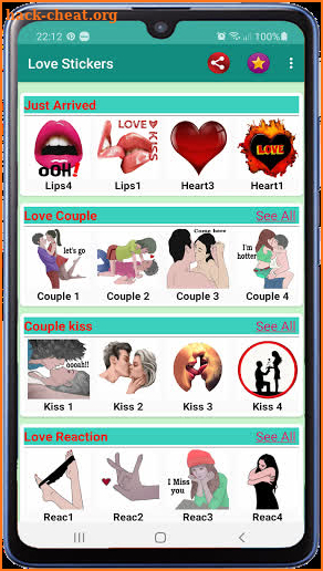 Love Stickers 2021 WAStickerApps - Couple Stickers screenshot