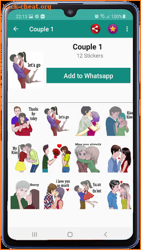 Love Stickers 2021 WAStickerApps - Couple Stickers screenshot