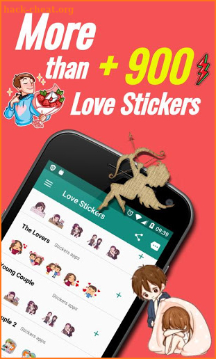 Love Stickers & Romantic Stickers - WAStickerApps screenshot