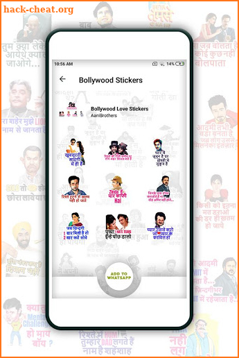 love stickers bollywood dialogues screenshot