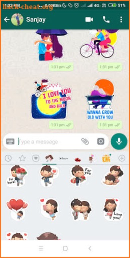 Love Stickers For WhatsApp - WAStickerApps 2019 screenshot