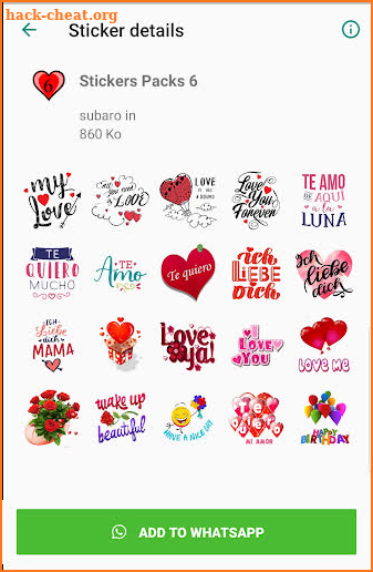 Love Stickers for WhatsApp WAStickerApps ❤️❤️ screenshot