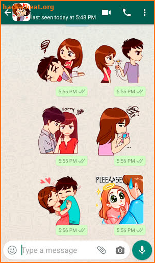 Love Story Stickers for WhatsApp ❤️ WAStickerApps screenshot
