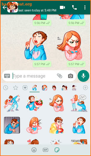 Love Story Stickers for WhatsApp ❤️ WAStickerApps screenshot