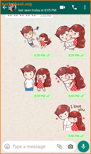 Love Story Stickers for WhatsApp - WAStickerApps screenshot