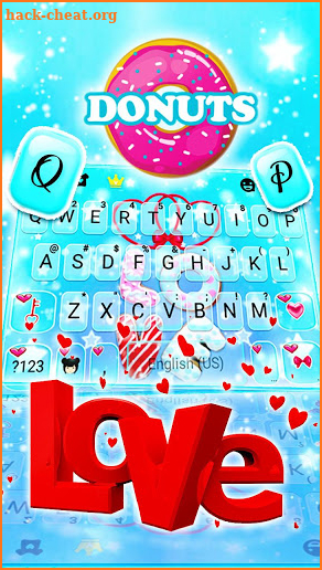 Love Sweets Keyboard Theme screenshot