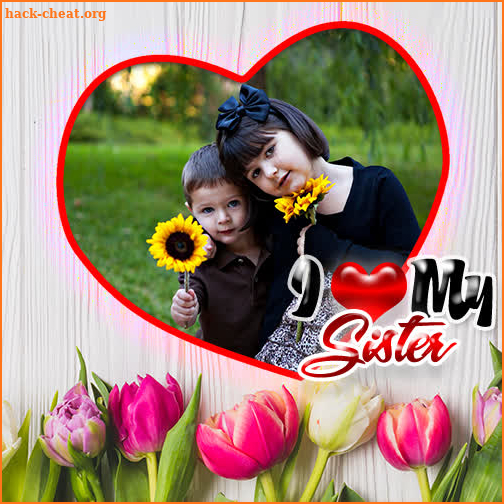 Love U Sister Photo Frame screenshot