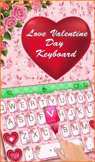 Love Valentine Day Keyboard Theme screenshot