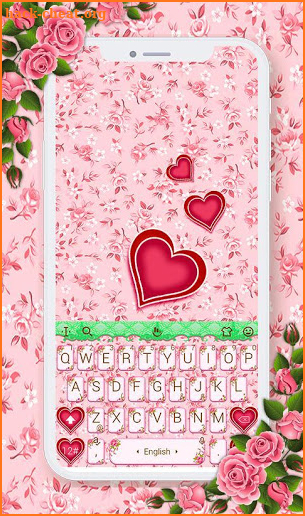 Love Valentine Day Keyboard Theme screenshot