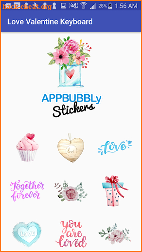 Love Valentine Gift Keyboard Stickers for Gboard screenshot