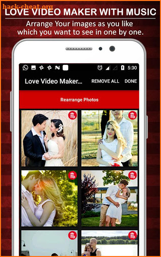 Love Video Maker with Song Pro screenshot