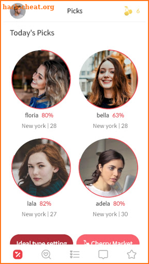 LOVECENT - Dating App "Love is percent" screenshot