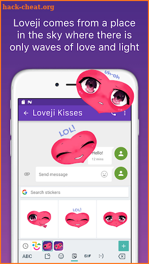 Loveji’s Kisses, Feelings & Emotions Stickers Pack screenshot