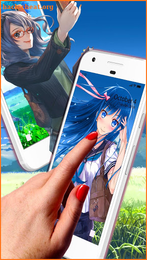 Lovely Anime Girl APUS Live Wallpaper screenshot