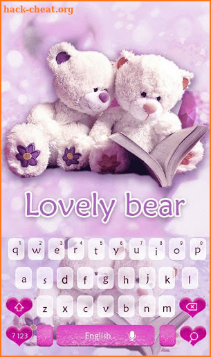 Lovely Bear Keyboard theme screenshot