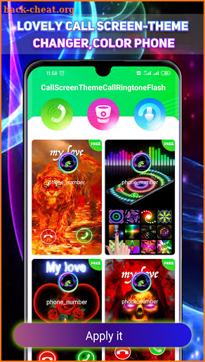 Lovely Call Screen-Theme Changer,Color Phone screenshot