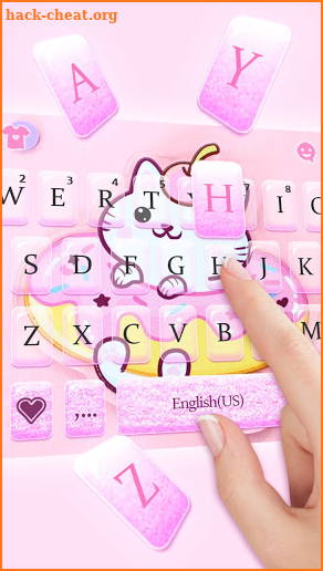 Lovely Cat Donuts Keyboard Theme screenshot