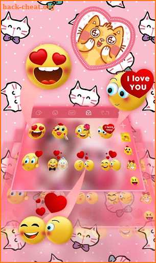 Lovely Cute Cat Keyboard Theme screenshot