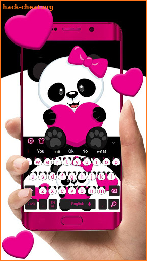 Lovely Cute Panda Keyboard screenshot