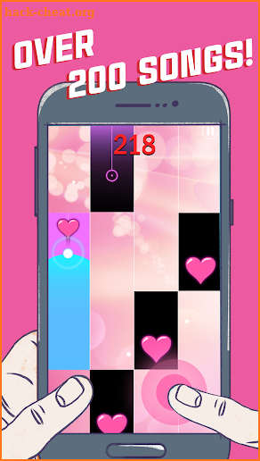 Lovely Heart Piano Tiles screenshot