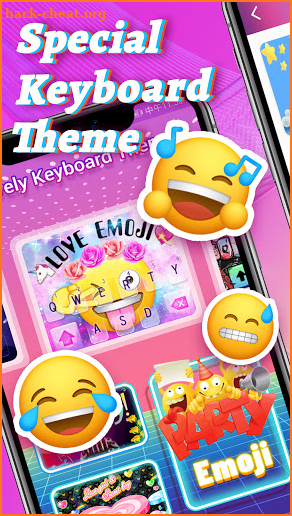 Lovely Keyboard Theme - Emoji & Birthday screenshot