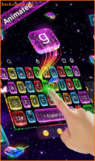 Lovely Live Glitter Bottle Keyboard screenshot