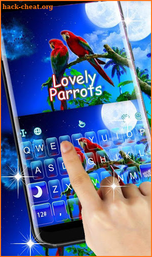 Lovely Parrots Keyboard Theme screenshot