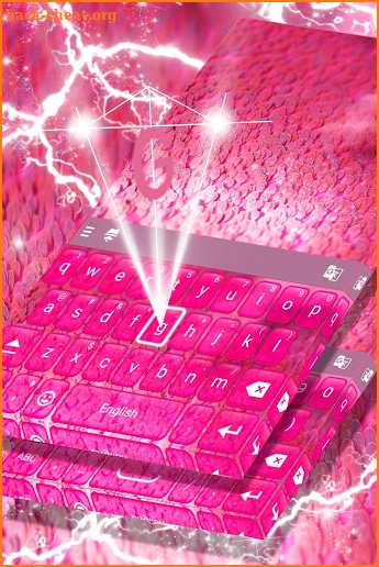 Lovely Pink Sequins Keyboard screenshot