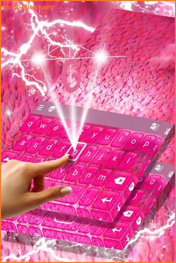 Lovely Pink Sequins Keyboard screenshot