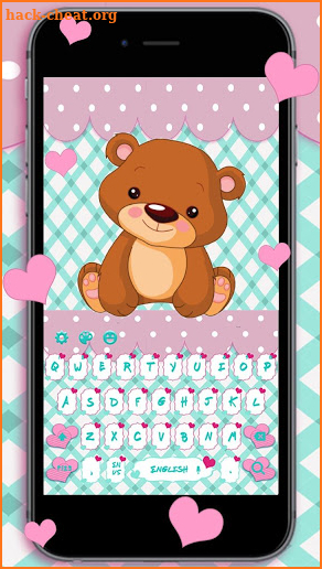 Lovely Teddy Keyboard Theme screenshot