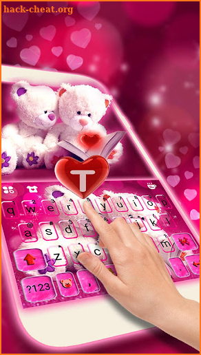 Lovely Teddy Keyboard Theme screenshot