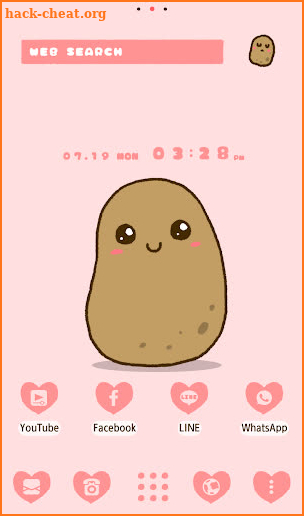 Lovely Wallpaper Cutie Potato Theme screenshot