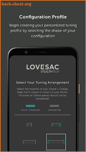 Lovesac StealthTech screenshot