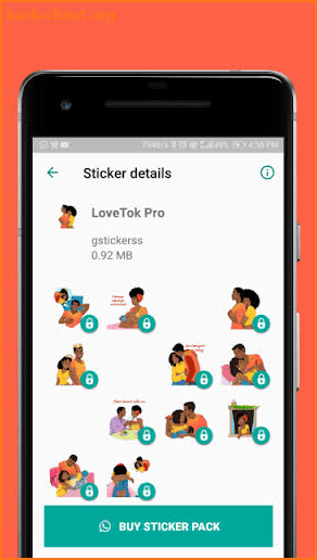 LoveTok Stickers - WAStickerApps screenshot