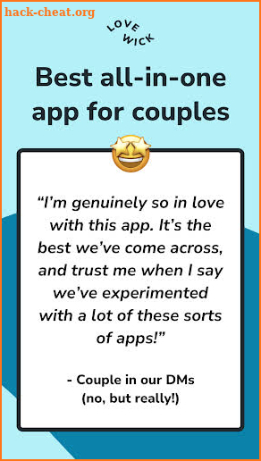 Lovewick: Relationship App screenshot