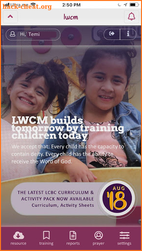 LoveWorld Children's Ministry app screenshot