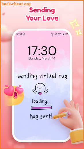 Lovy: Love Lockscreen Drawing screenshot