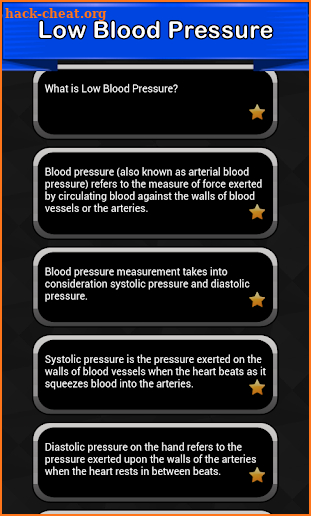 Low Blood Pressure Symptoms screenshot