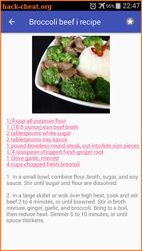Low-Calorie recipes for free app offline cookbook screenshot