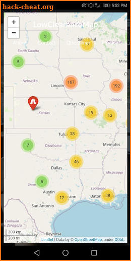 Low Clearance Map screenshot