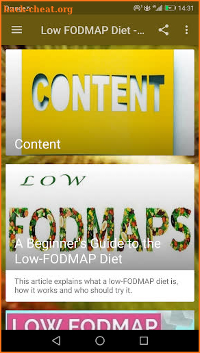 Low FODMAP Diet - 30 Days plan screenshot