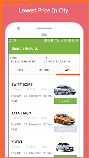 Lowcars - Self Drive Car Rentals screenshot