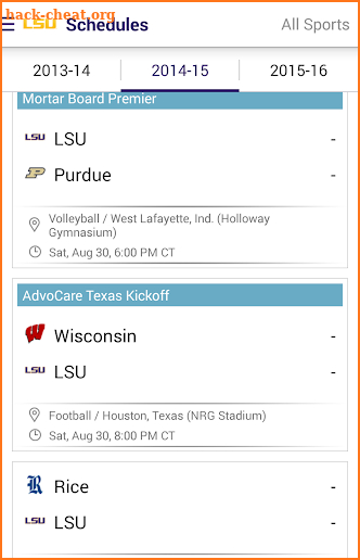 LSU Sports screenshot