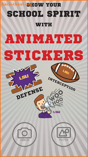 LSU Tigers Animated Selfie Stickers screenshot