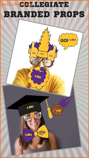 LSU Tigers PLUS Selfie Stickers screenshot