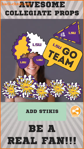 LSU Tigers Selfie Stickers screenshot