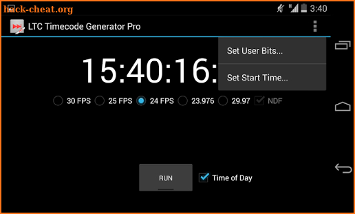 LTC Timecode Generator Pro screenshot