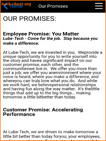 Lube-Tech Employee App screenshot